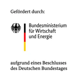 BMWE Logo mit Förderhinweis – © Bundesministerium für Wirtschaft und Energie BMWE Logo mit Förderhinweis